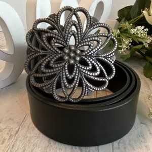 💥2 for 10💥 Gen.Black Italian Leather Belt - XL